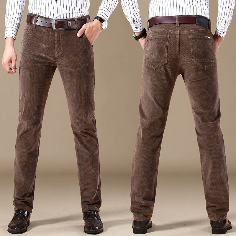 Men's Slim Fit Corduroy Pants