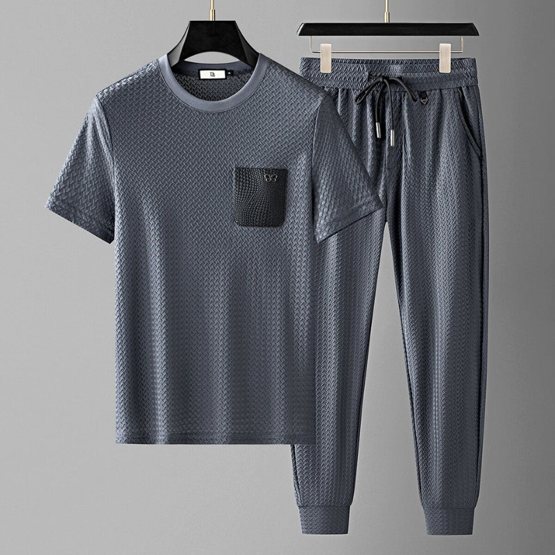 Men's Textured Comfortable Lounge Set