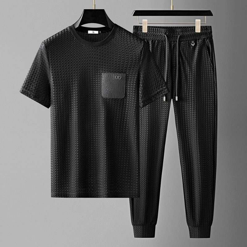 Men's Textured Comfortable Lounge Set