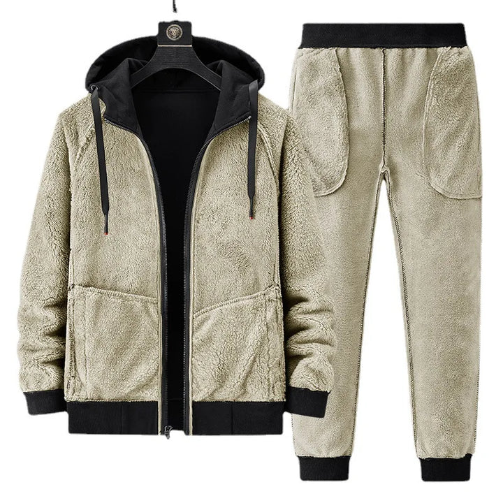 Men's Thermal Sherpa Lined Full-Zip Tracksuit