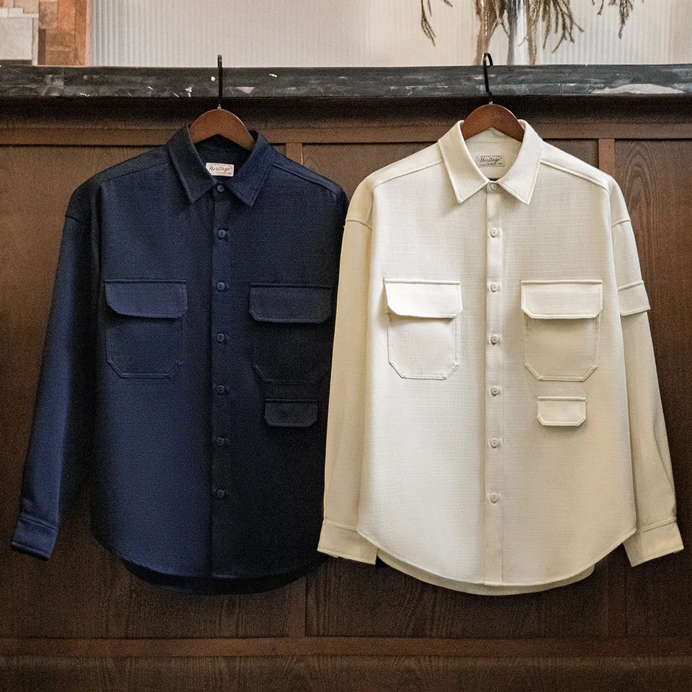 Men's Wrinkle-Free Loose Shirt Jacket