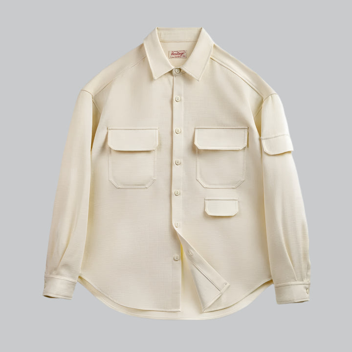 Men's Wrinkle-Free Loose Shirt Jacket