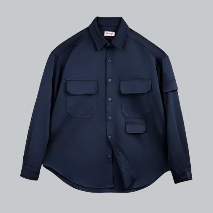 Men's Wrinkle-Free Loose Shirt Jacket