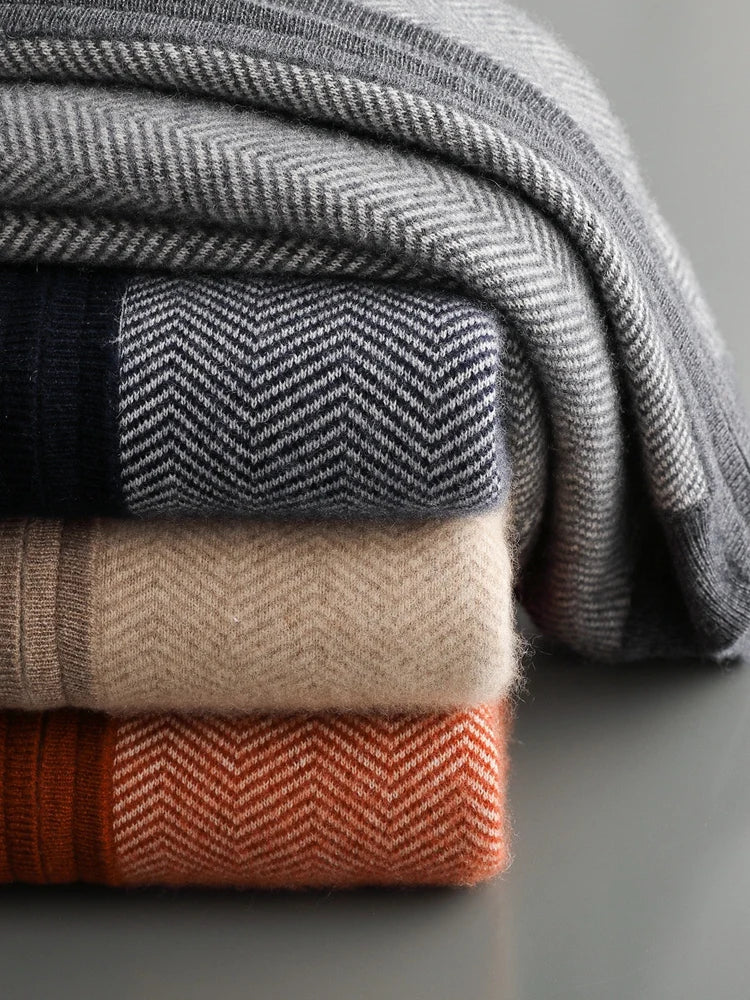 Merino Wool Cardigan Tracksuit Set