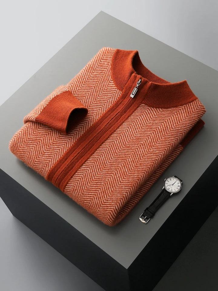 Merino Wool Cardigan Tracksuit Set