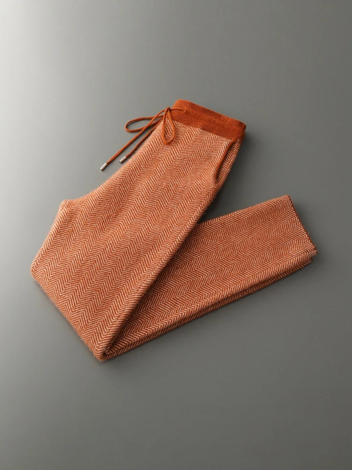 Merino Wool Cardigan Tracksuit Set