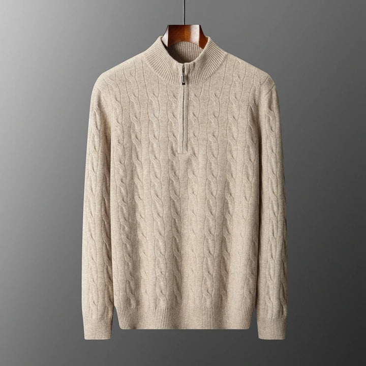 Merino Wool Half-Zip Sweater