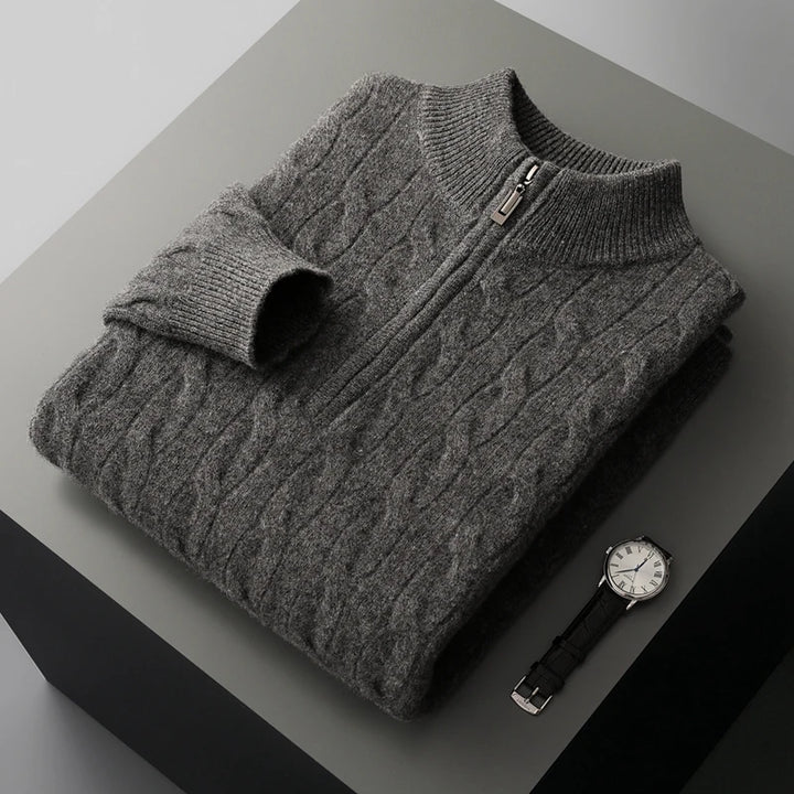 Merino Wool Half-Zip Sweater