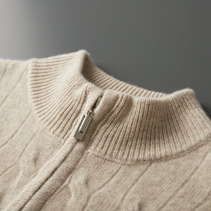 Merino Wool Half-Zip Sweater