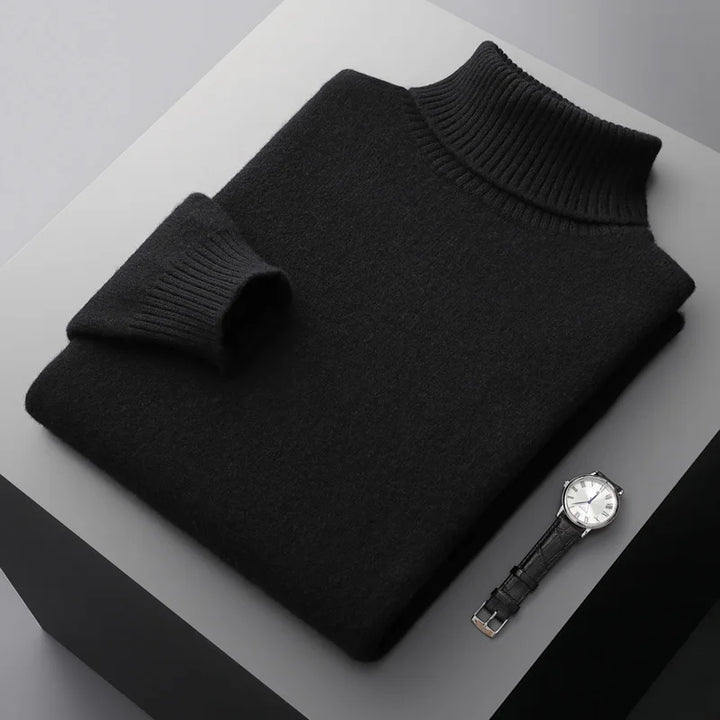 Merino Wool Turtleneck Sweater