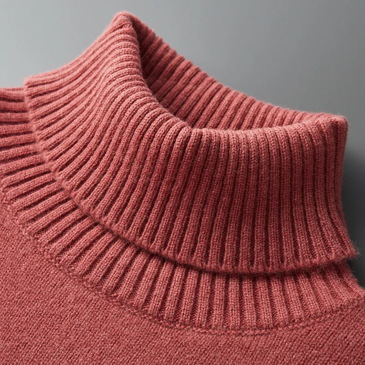 Merino Wool Turtleneck Sweater