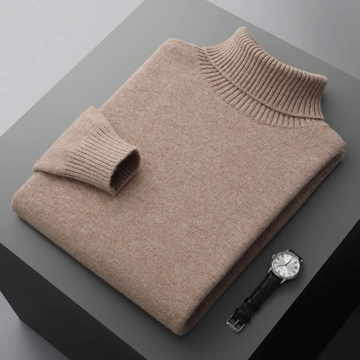 Merino Wool Turtleneck Sweater