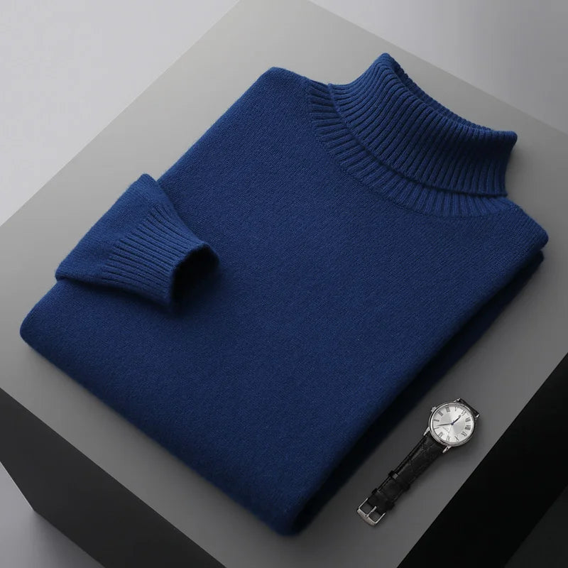 Merino Wool Turtleneck Sweater