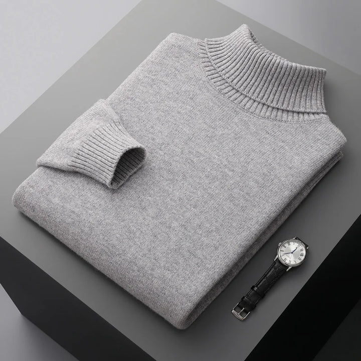 Merino Wool Turtleneck Sweater