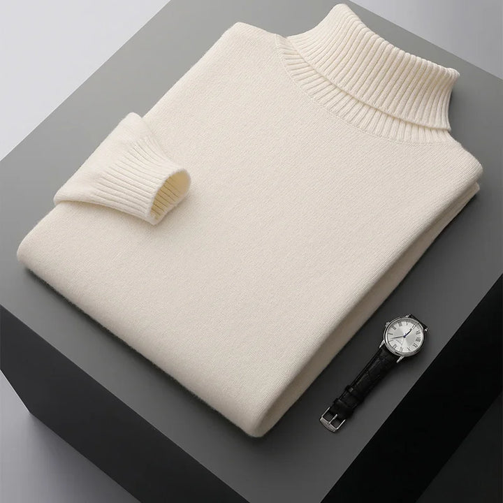 Merino Wool Turtleneck Sweater