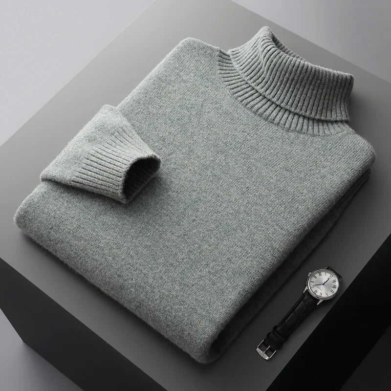 Merino Wool Turtleneck Sweater