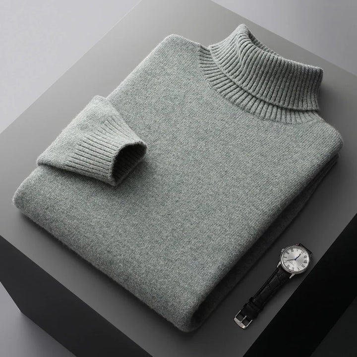 Merino Wool Turtleneck Sweater