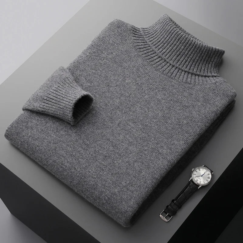 Merino Wool Turtleneck Sweater