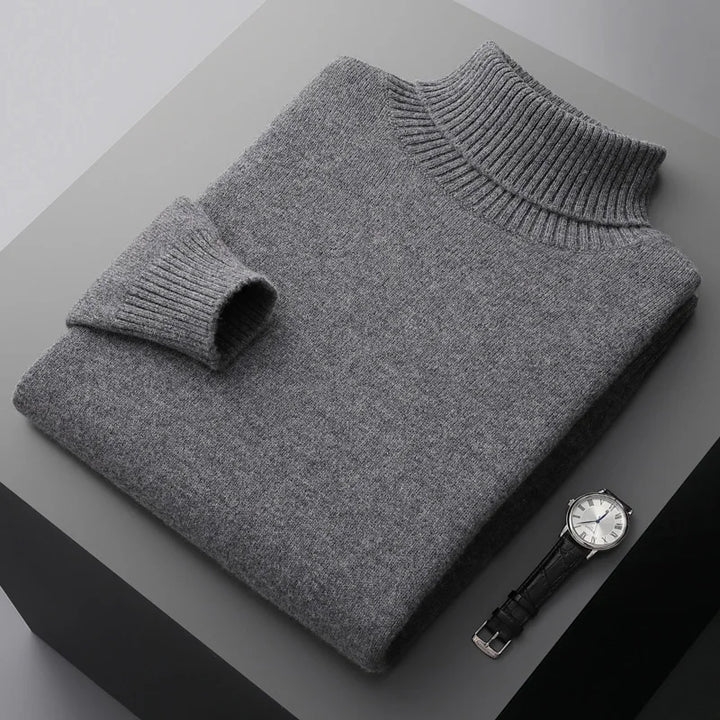 Merino Wool Turtleneck Sweater