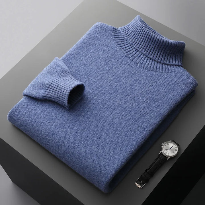 Merino Wool Turtleneck Sweater