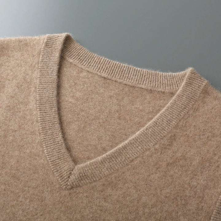 Merino Wool V-Neck Sweater Vest
