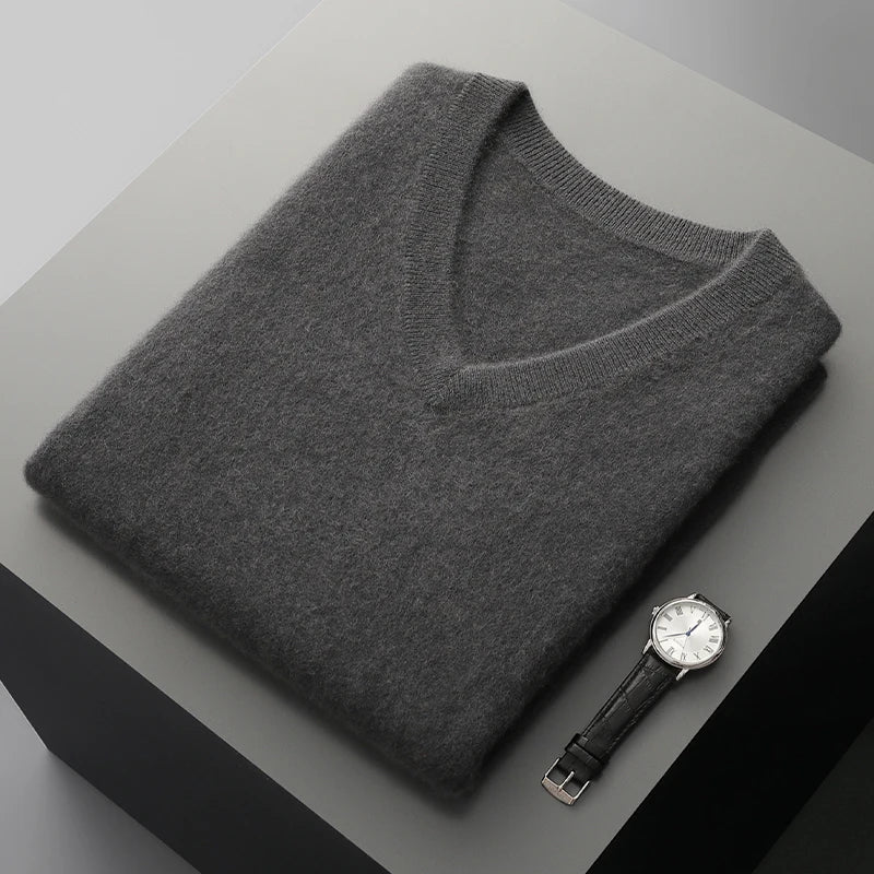 Merino Wool V-Neck Sweater Vest