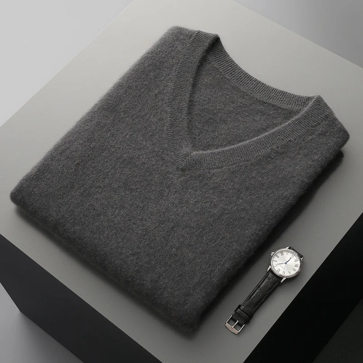 Merino Wool V-Neck Sweater Vest