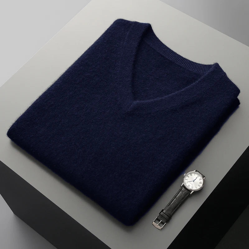 Merino Wool V-Neck Sweater Vest
