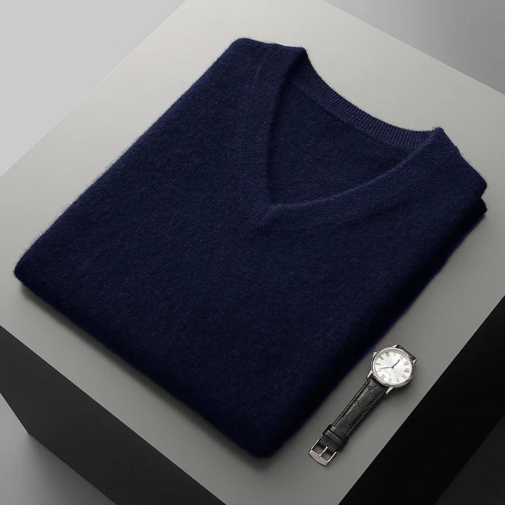Merino Wool V-Neck Sweater Vest