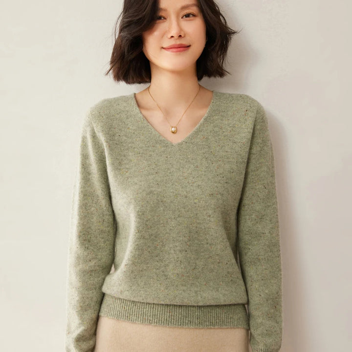 Merino Wool V-Neck Sweaters