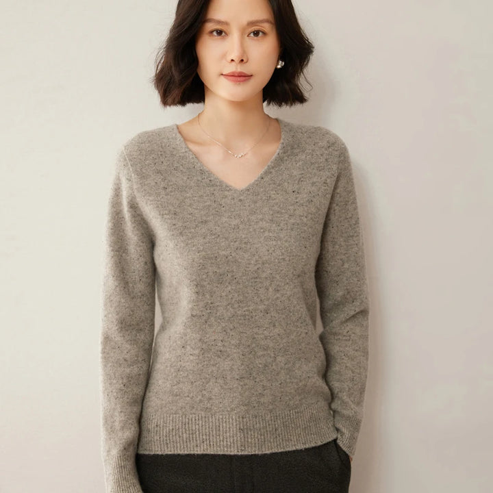 Merino Wool V-Neck Sweaters