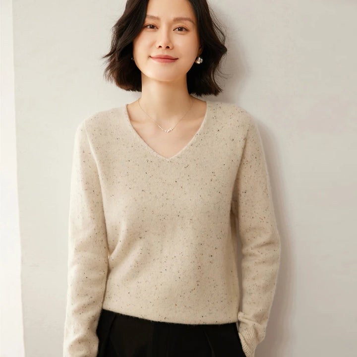 Merino Wool V-Neck Sweaters