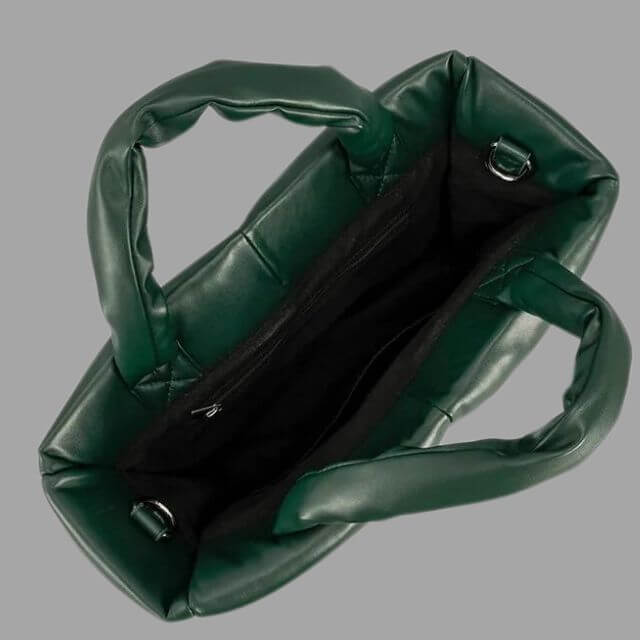 Metallic Puffer Tote Bag Designer Handbag