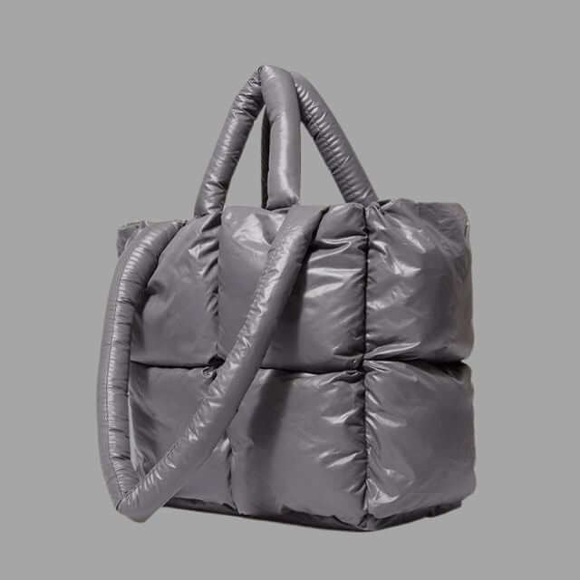 Metallic Puffer Tote Bag Designer Handbag