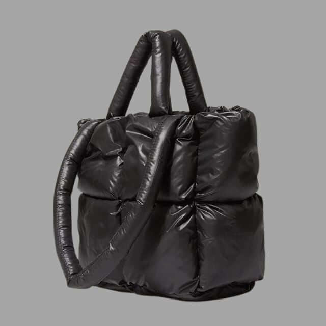 Metallic Puffer Tote Bag Designer Handbag
