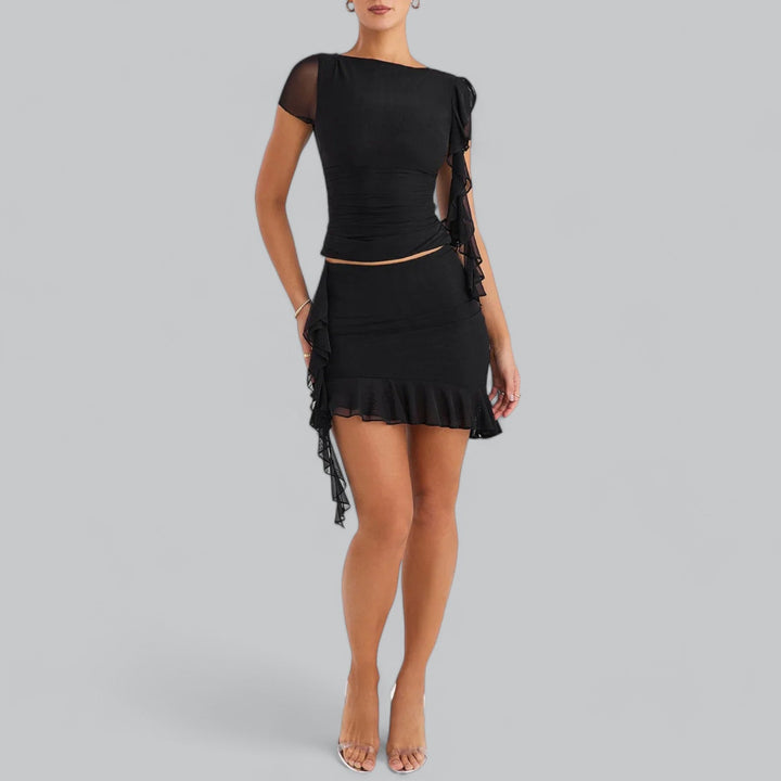 Mini Dress Elegant Co-Ord Set