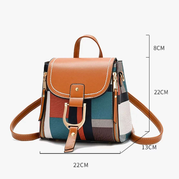 Womens Mini Leather Backpack Casual Bag