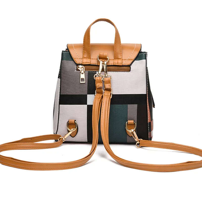 Womens Mini Leather Backpack Casual Bag