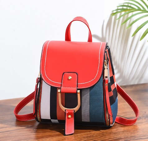 Womens Mini Leather Backpack Casual Bag