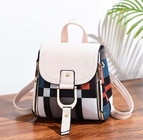 Womens Mini Leather Backpack Casual Bag