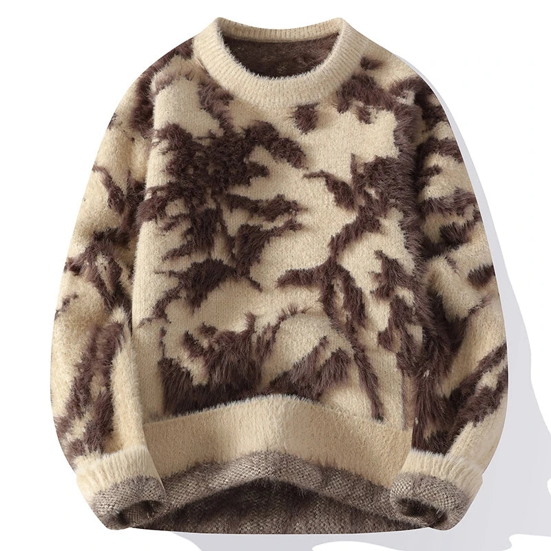  Mink Cashmere Jacquard Sweater