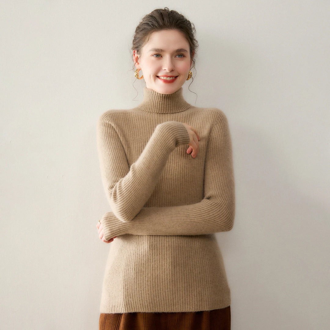Modern Pure Cashmere Slim Turtleneck Sweater