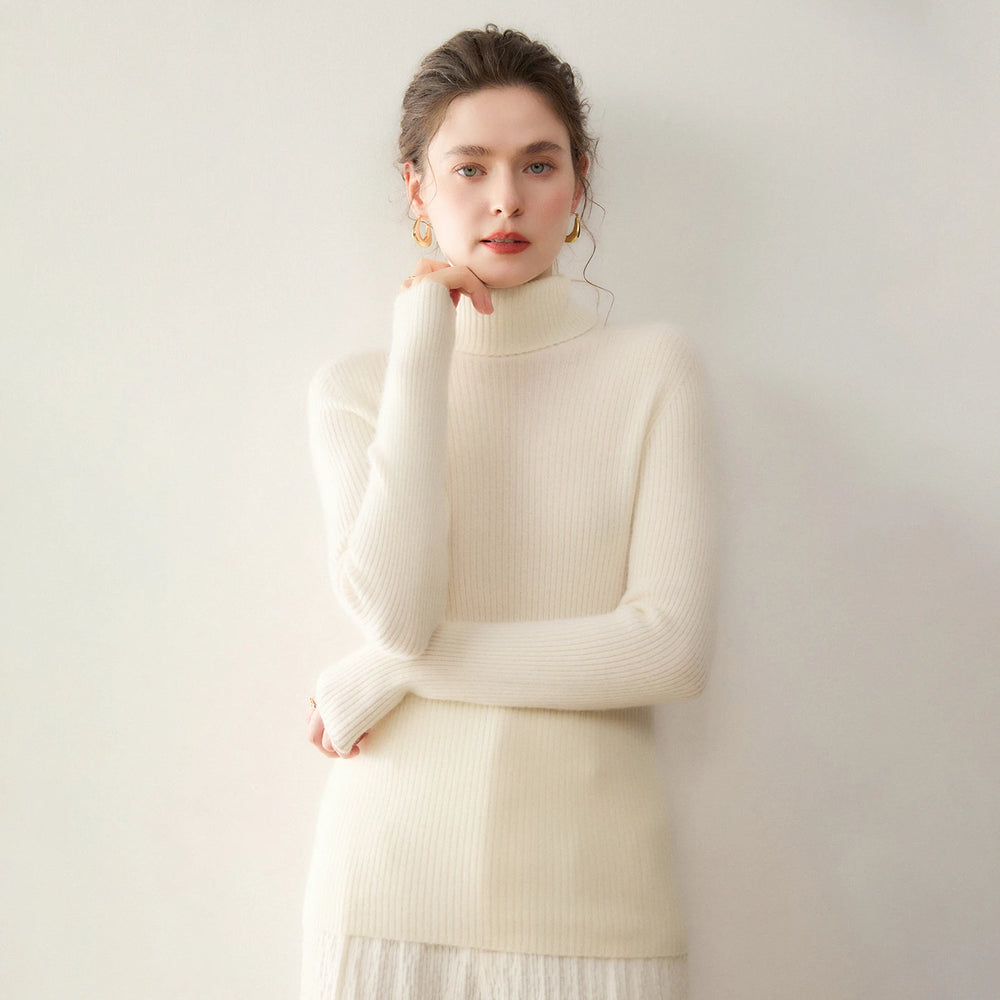 Modern Pure Cashmere Slim Turtleneck Sweater