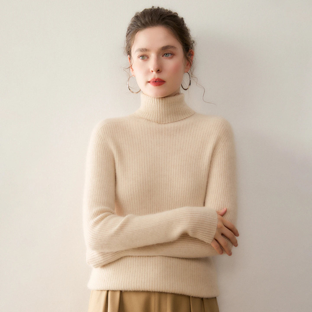 Modern Pure Cashmere Slim Turtleneck Sweater