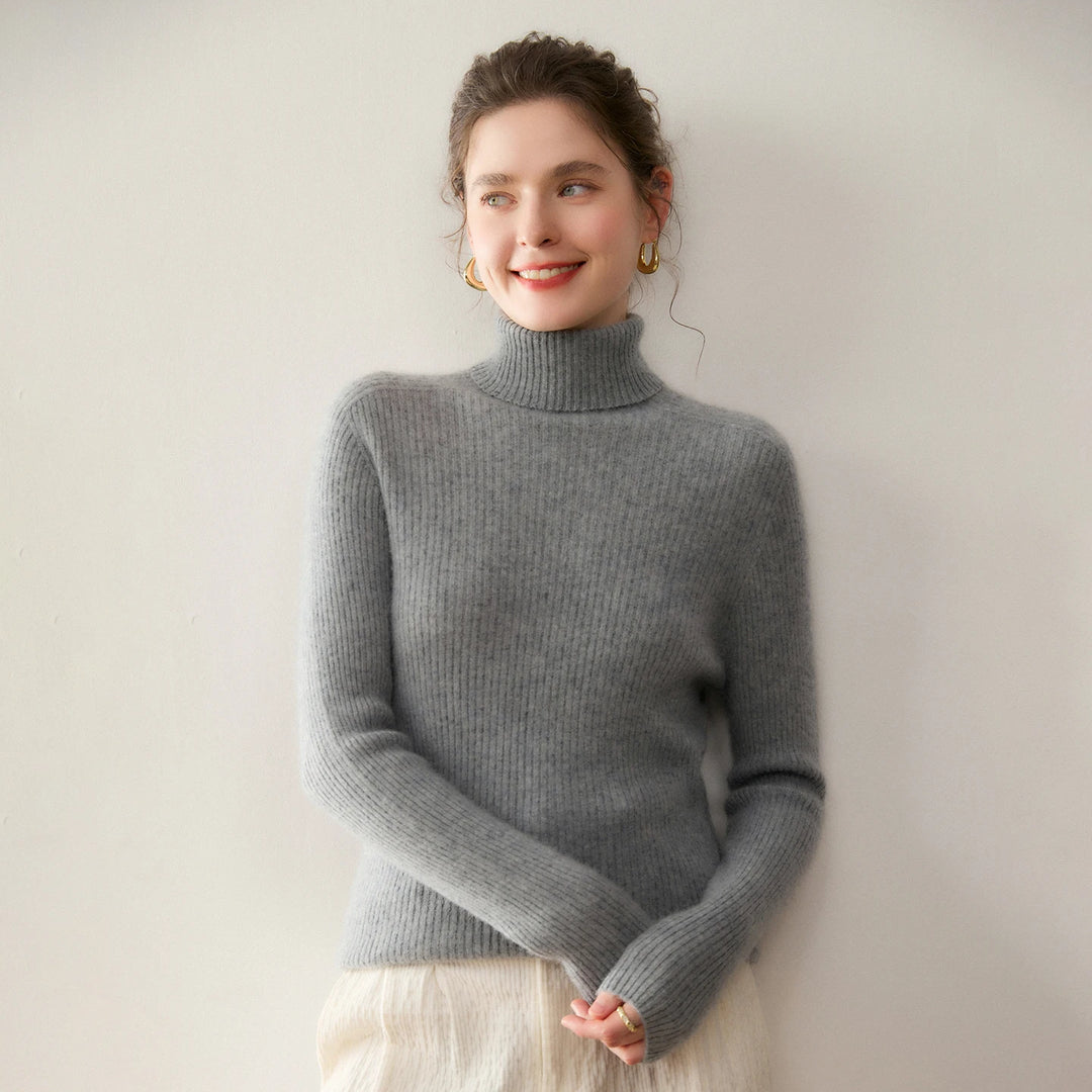 Modern Pure Cashmere Slim Turtleneck Sweater
