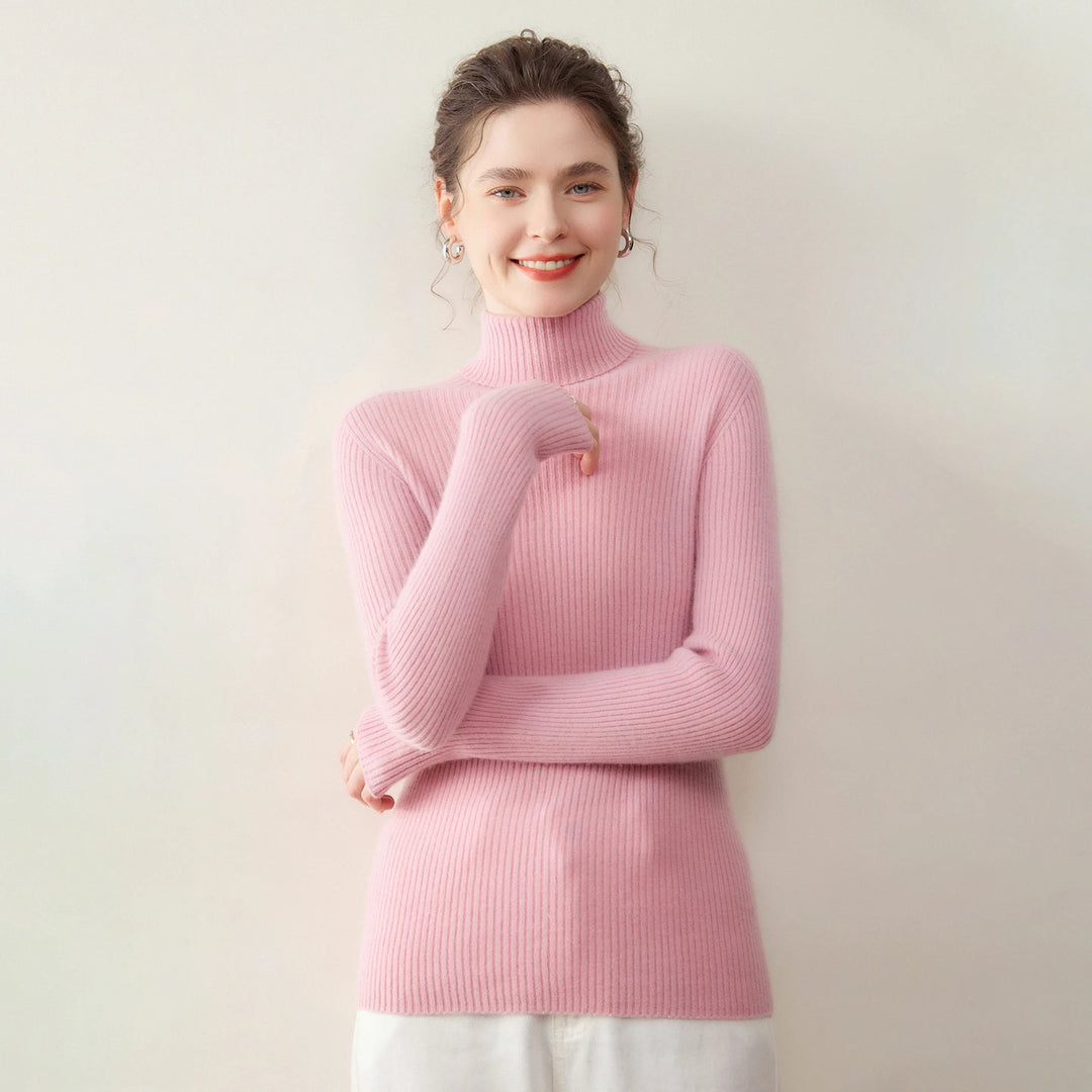 Modern Pure Cashmere Slim Turtleneck Sweater