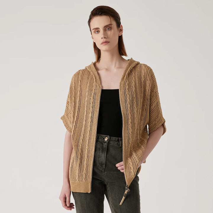 Open Knit Lightweight Cardigan