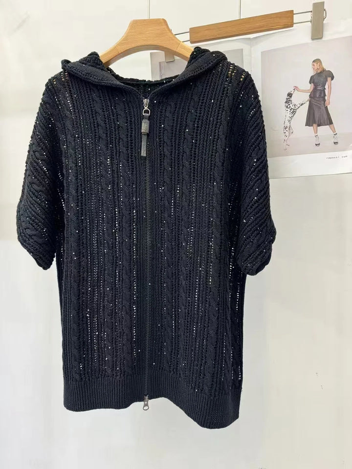 Open Knit Lightweight Cardigan