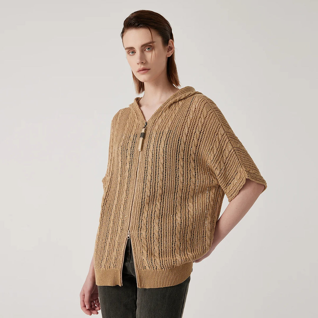 Open Knit Lightweight Cardigan
