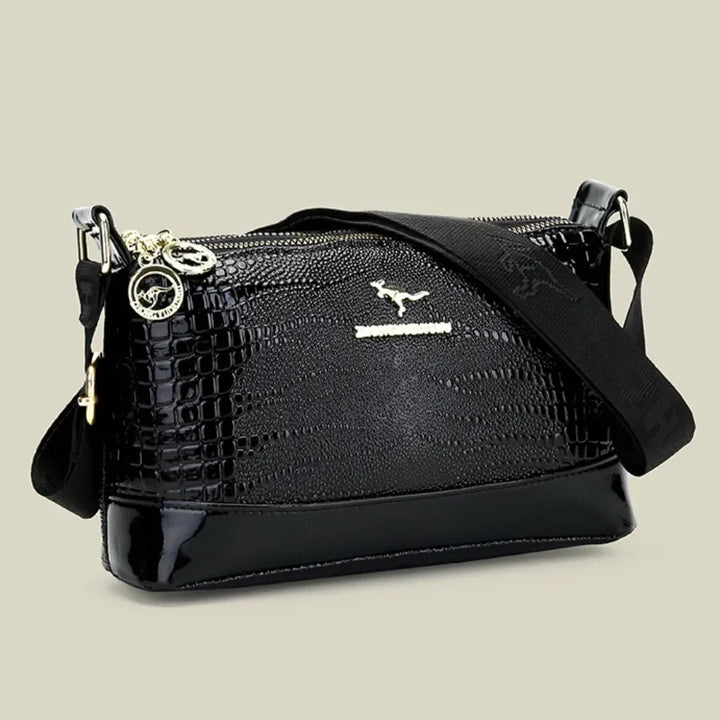 Patent Leather Serpentine Crossbody Bag